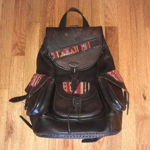 Handmade Peruvian Leather Backpack